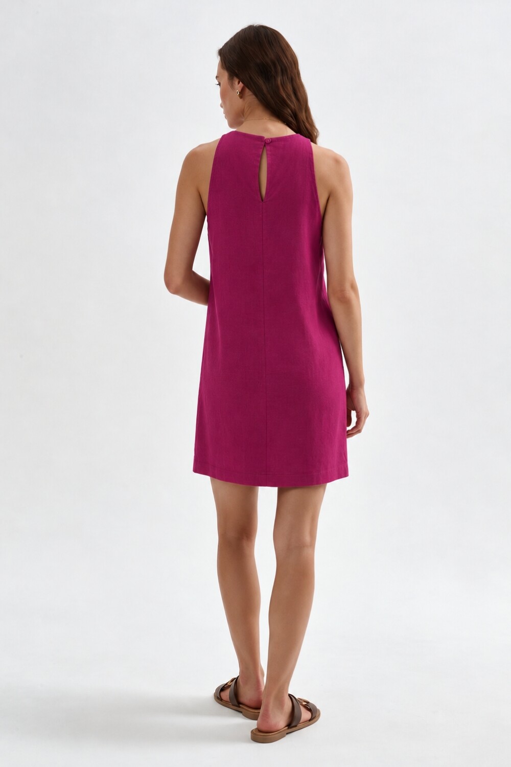 Vestido Risu Fucsia Oscuro