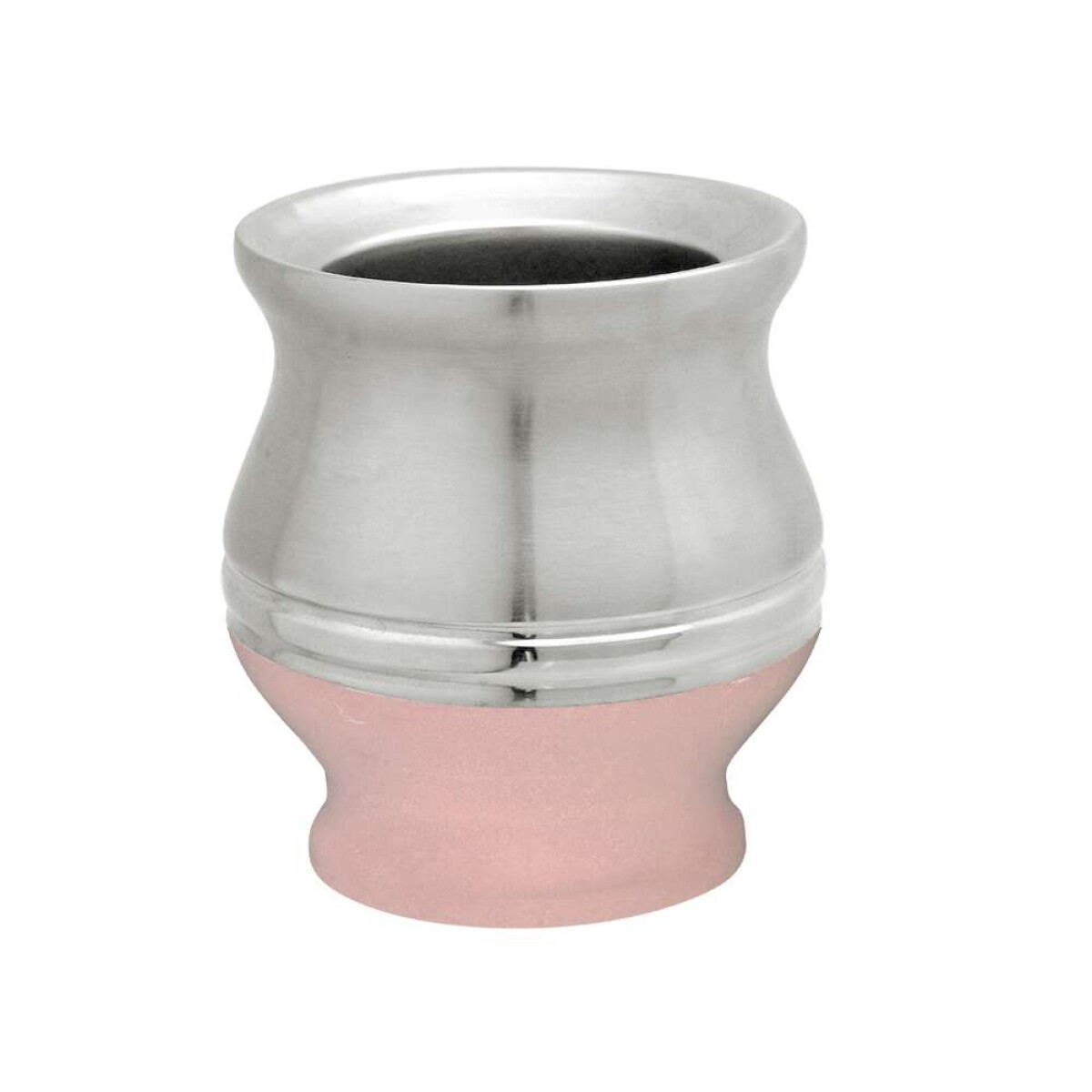 MATE ACERO INOXIDABLE 180ML D9/H9.6CM - BASE ROSA 
