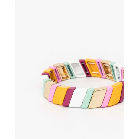 Pulsera Elástica Multicolor Combinacion Multicolor