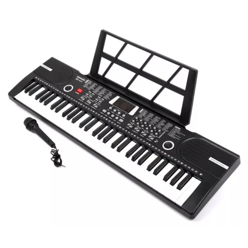 Teclado Musical Órgano Piano 61 Teclas Negro