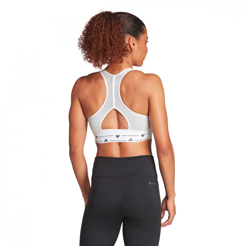 Bra Powerreact Training Medium-Support de Mujer Blanco
