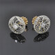 Caravanas Antiguas En Oro 18K, Platino, Brillantes Y Diamantes Caravanas Antiguas En Oro 18K, Platino, Brillantes Y Diamantes