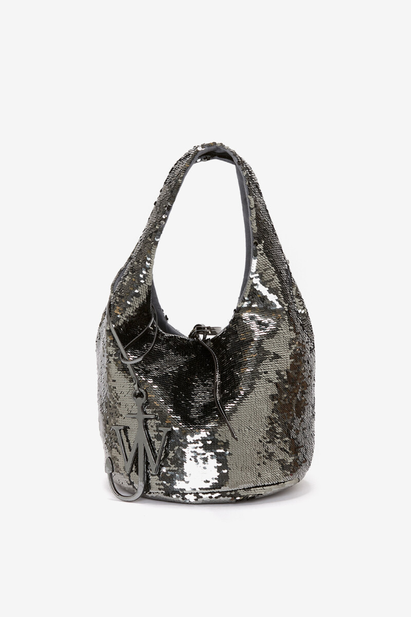 SHOPPER MINI SEQUIN Gris