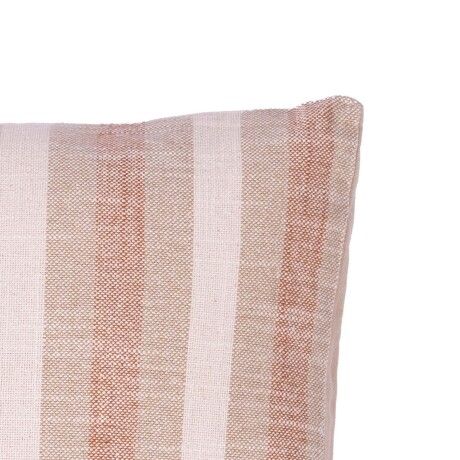 ALMOHADON ALGODON NATURAL-BEIGE TRES RAYAS BEIGE