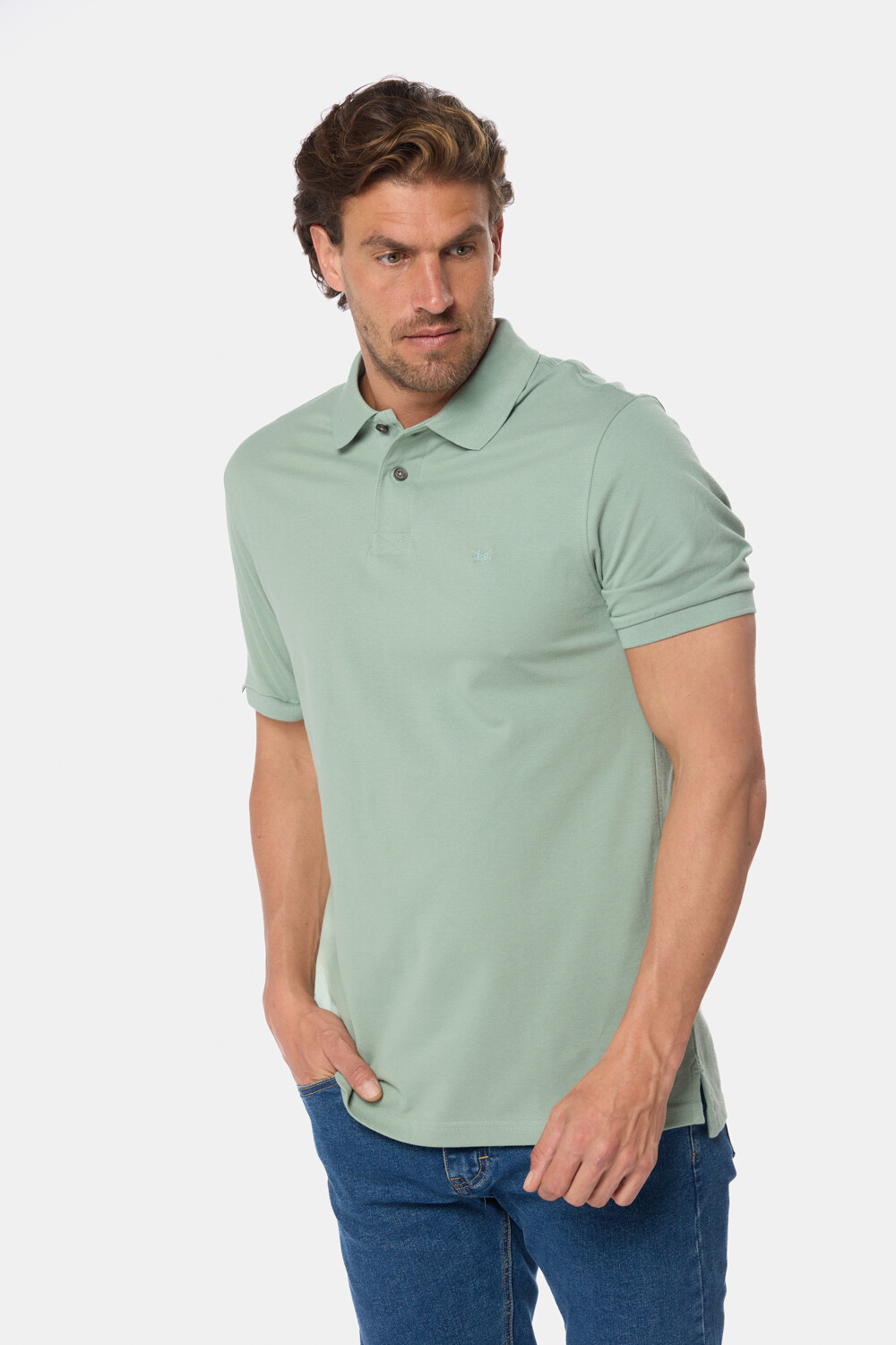 REMERA POLO PIQUE LISA Verde