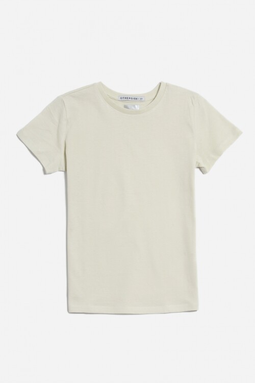 T-shirt manga corta lisa VERDE PASTEL