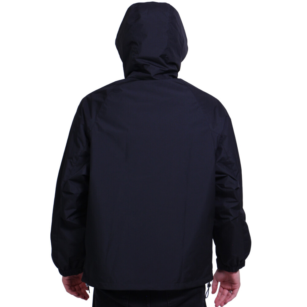 Lotto campera rompeviento medio cierre negro Negro