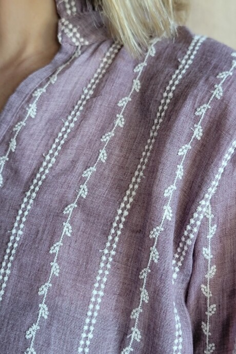 Blusa Copenhague Broderie Vino