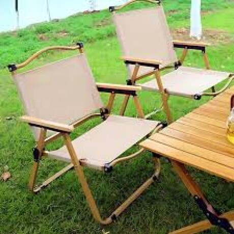 Silla Plegable Outdoor Camping Reforzada Acero/Tela Oxford | Beige Silla Plegable Outdoor Camping Reforzada Acero/Tela Oxford | Beige