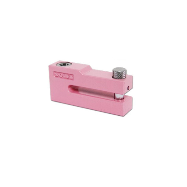 Tranca De Disco Para Rueda De Moto - Solex - Color Rosado Tranca De Disco Para Rueda De Moto - Solex - Color Rosado