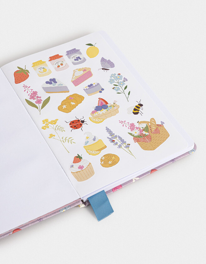 Anotadores Cuadernos y Memos PU Cuaderno A5 Tapa Dura De Pu Estampado - Violeta Lila