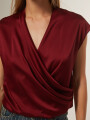 Blusa Lujane Bordeaux Oscuro