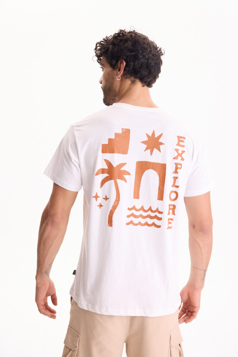 Remera Explore - Blanco 