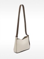 Bolso Bandolera Con Textura crudo