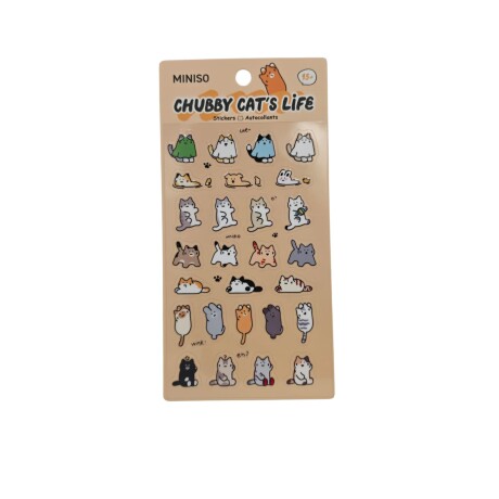 Stickers gatito amarillo