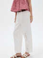 Pantalon Rato Marfil / Off White
