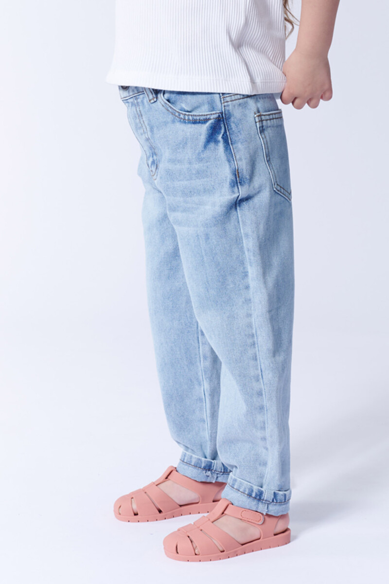 Pantalón jean slouchy Azul Claro