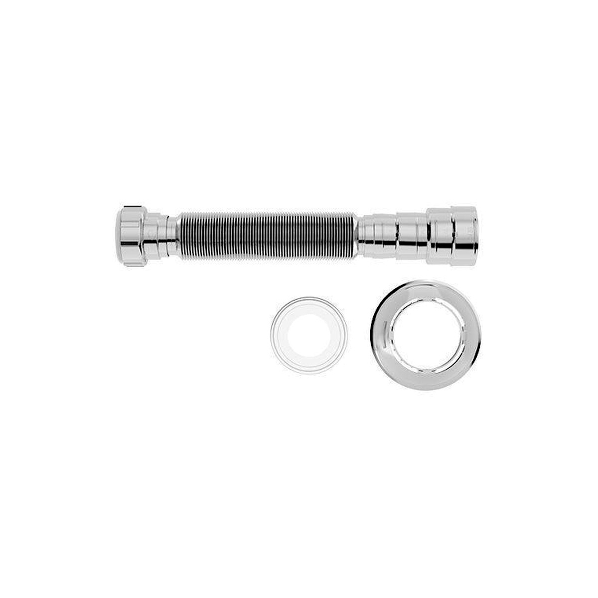 Sifón universal extensible plástico cromado Blukit 
