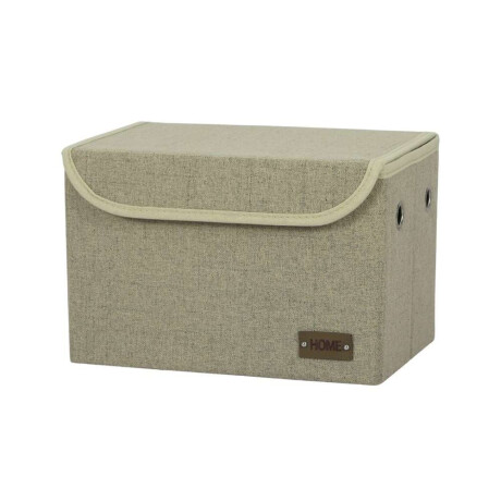 Caja Organizador Rec C/Tapa 30X20Xh20Cm Tela Beige