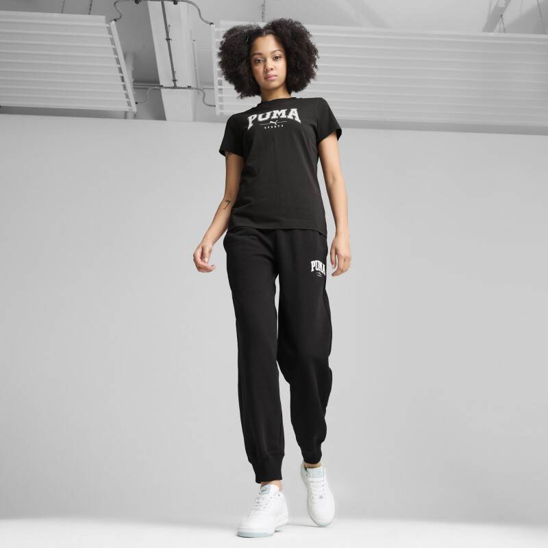 Remera Puma SQUAD Graphic Tee de Mujer - 681537 01 Negro