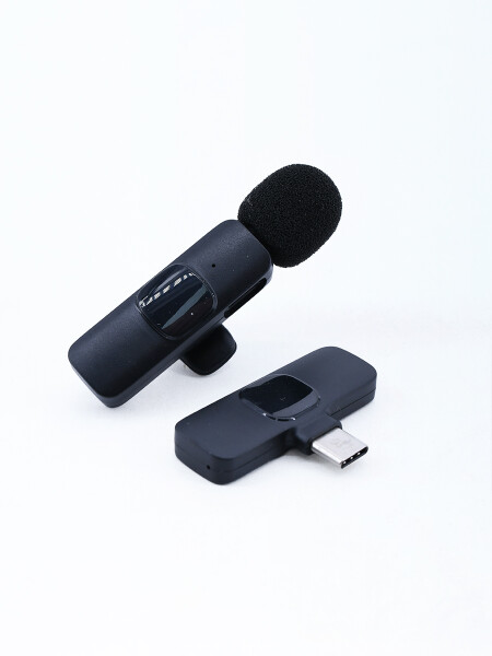 MICROFONO INALAMBRICO USB TIPO C NEGRO