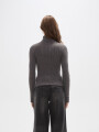 Polera Elizabet Gris Melange Oscuro