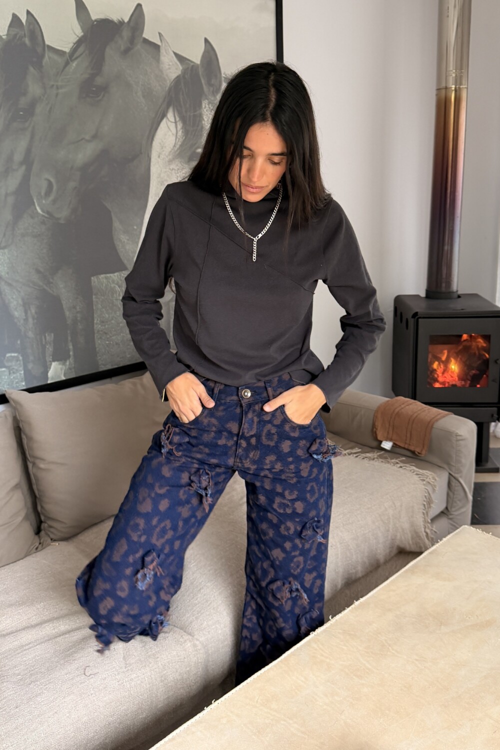 Cheetah Pants índigo