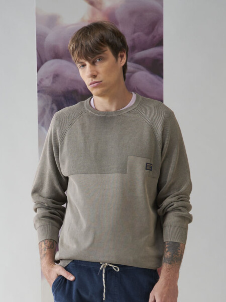 SWEATER PALMA MARRON