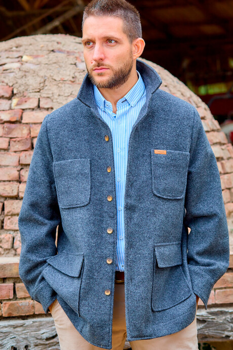 Men's Wool Cloth Coat Grey