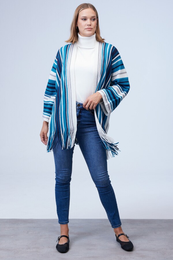 Cardigan Flecos MULTI/PETROLEO