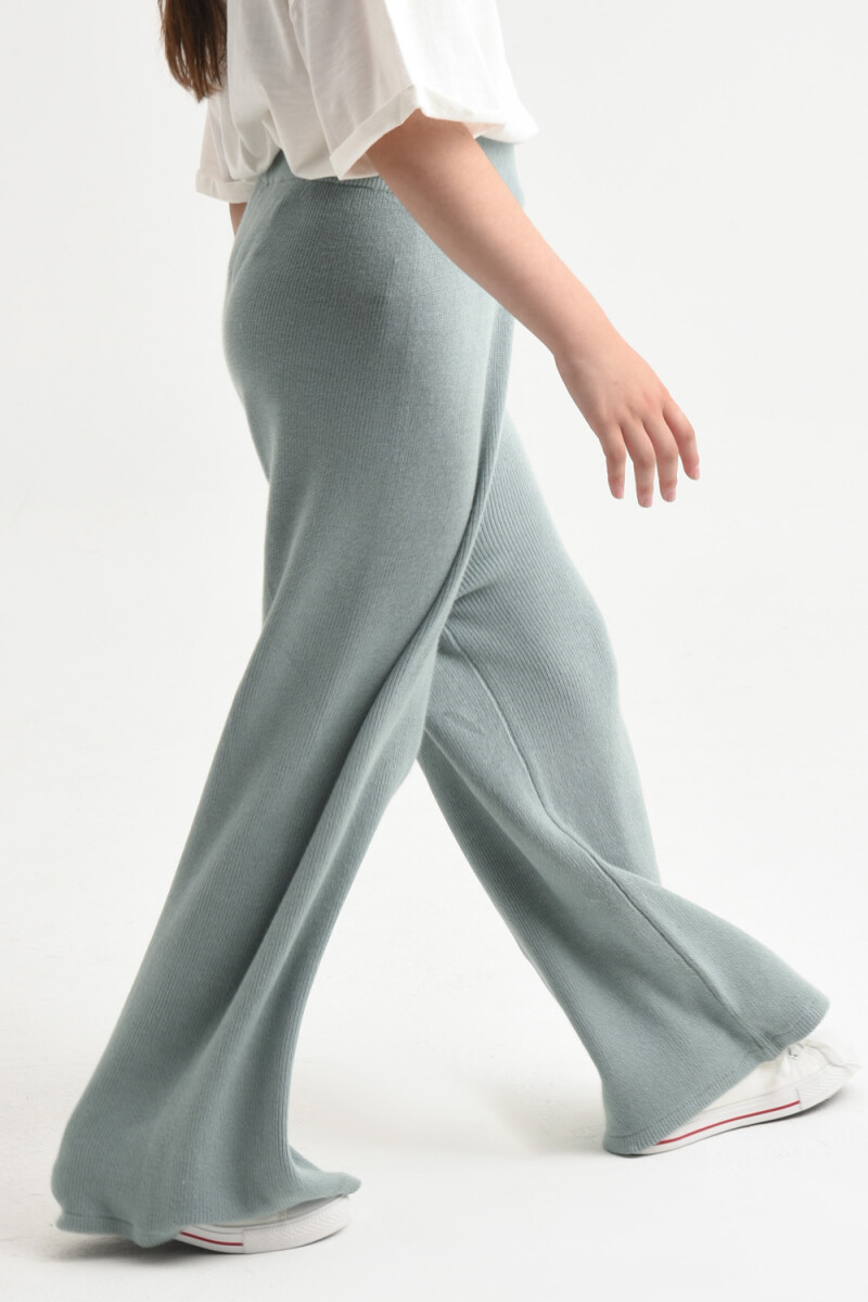 Pantalón moda tejido Verde