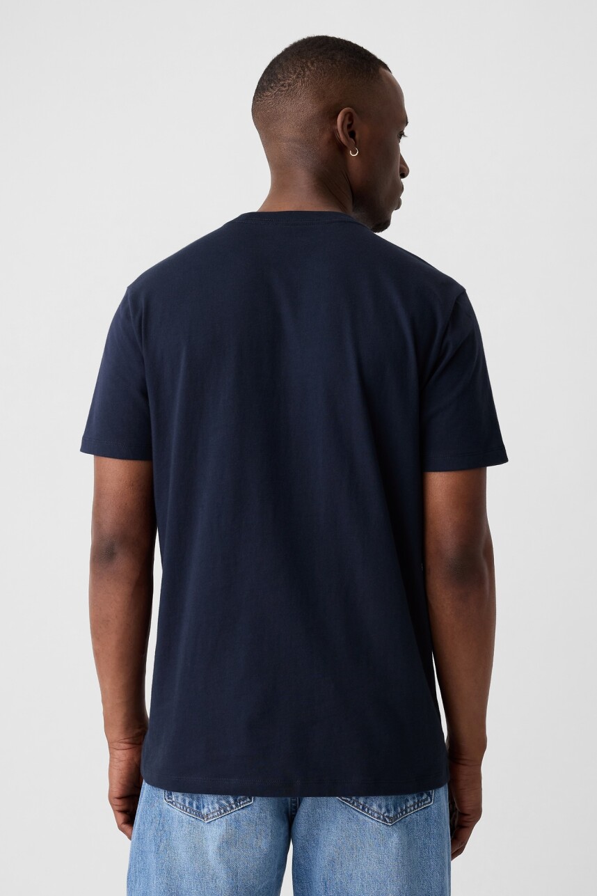 Remera Logo Gap Storm Tapestry Navy