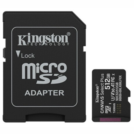 Memoria Microsd Kingston Select Plus 512GB Clase 10 001