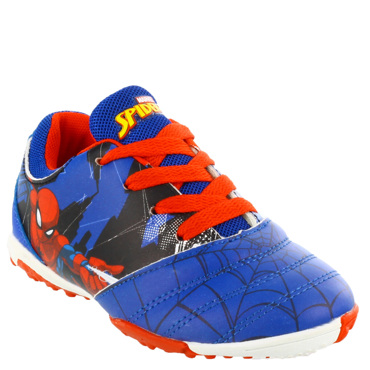 Championes de Fútbol 5 Infantiles Marvel Spiderman - Azul - Negro - Rojo 