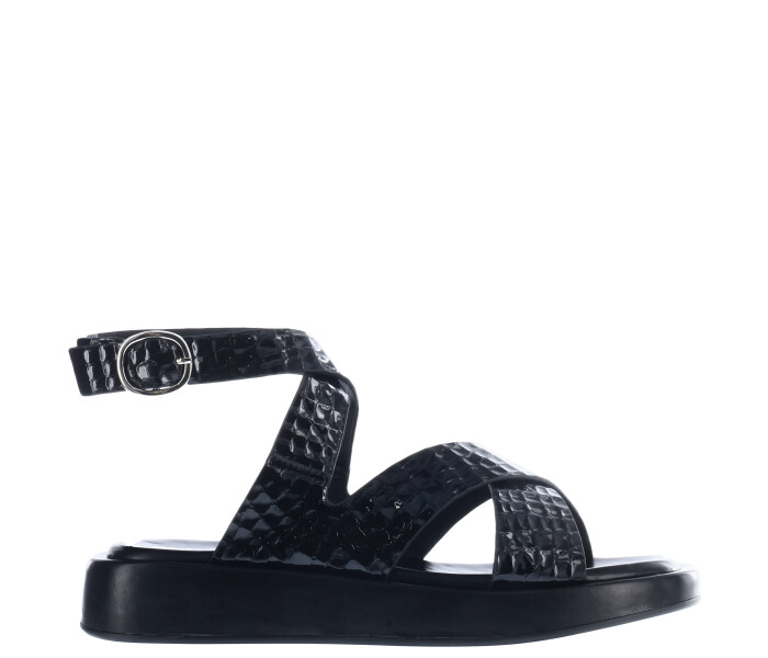 Sandalia DALA simil croco Black