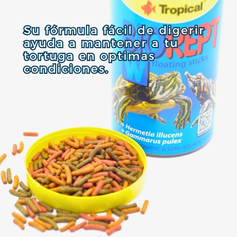 ALIMENTO PARA TORTUGAS ACUÁTICAS Y SEMIACUÁTICAS BIOREPT 30GR ALIMENTO PARA TORTUGAS ACUÁTICAS Y SEMIACUÁTICAS BIOREPT 30GR