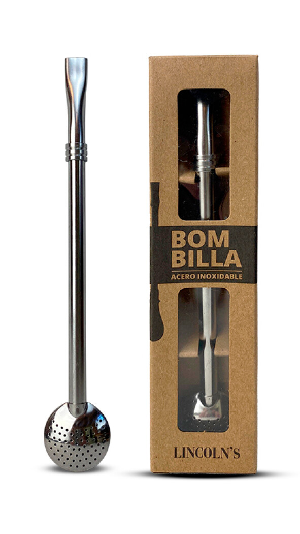 BOMBILLA SIMPLE BASE REDONDA ACERO INOXIDABLE