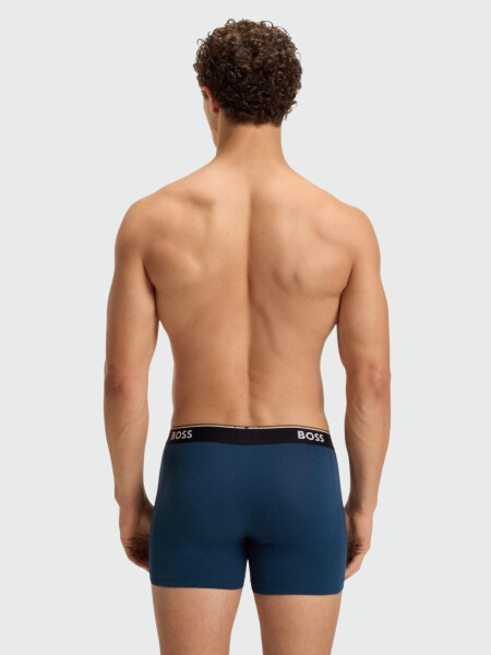 BOSS - Pac 3 Bóxers de Algodón Logo Alta Automática