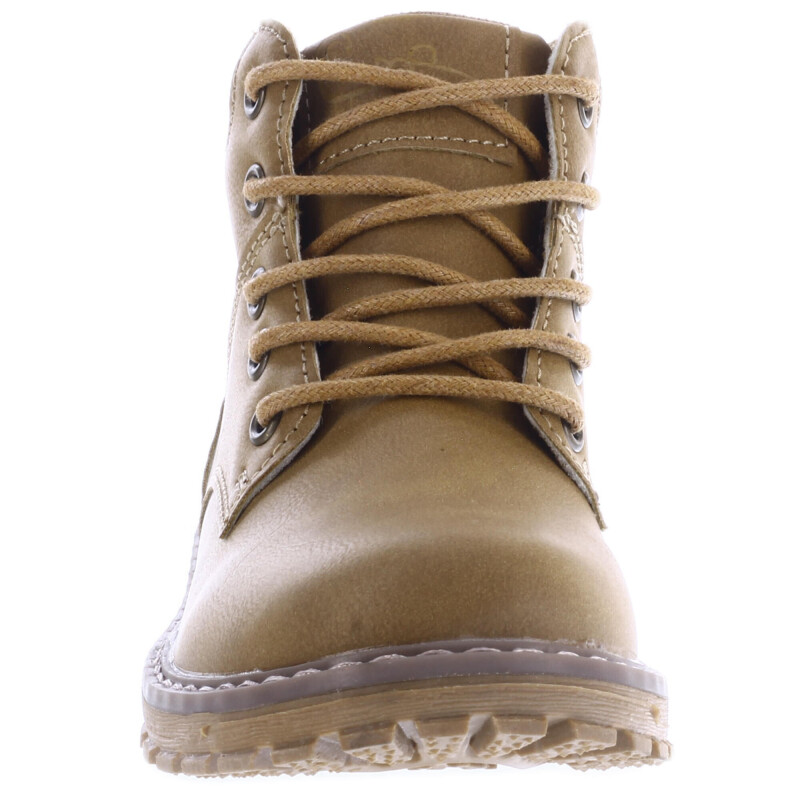 Botas de Niño Croco Kids Botita JUSTIN acordonada Marrón Camel