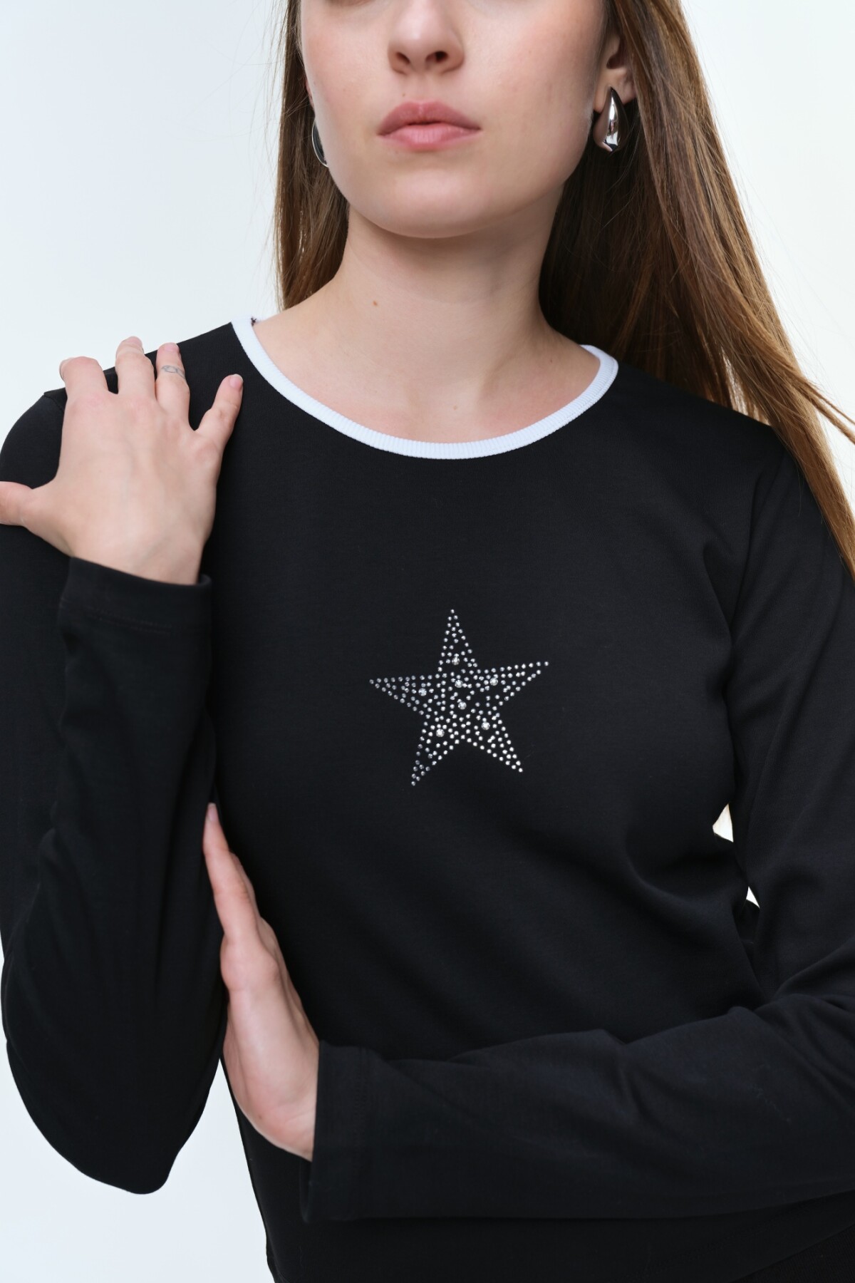Remera Estrella Negro