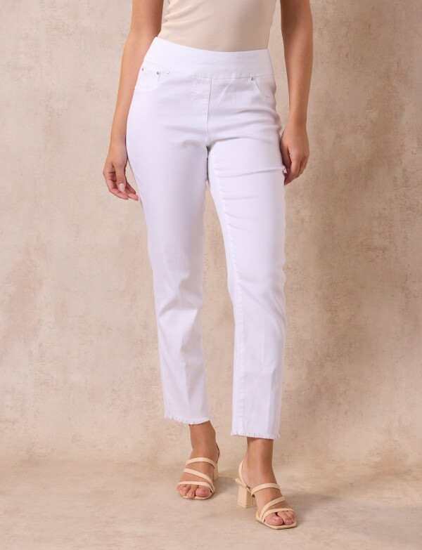 Jegging Ankle Flecos BLANCO