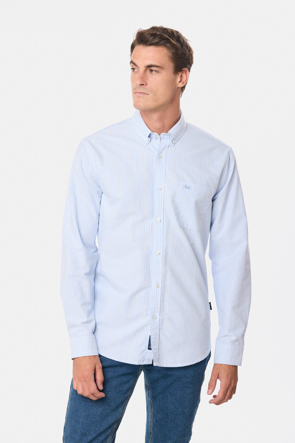 CAMISA OXFORD Azul