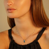 Colgante con cadena Celandine de plata 925 con topacio azul Colgante con cadena Celandine de plata 925 con topacio azul