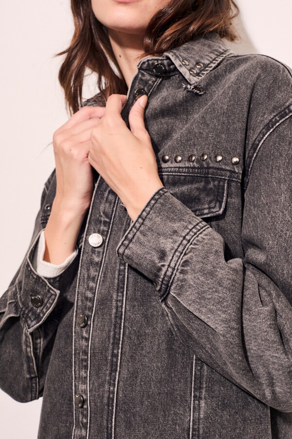 Sobrecamisa Tachas Gris