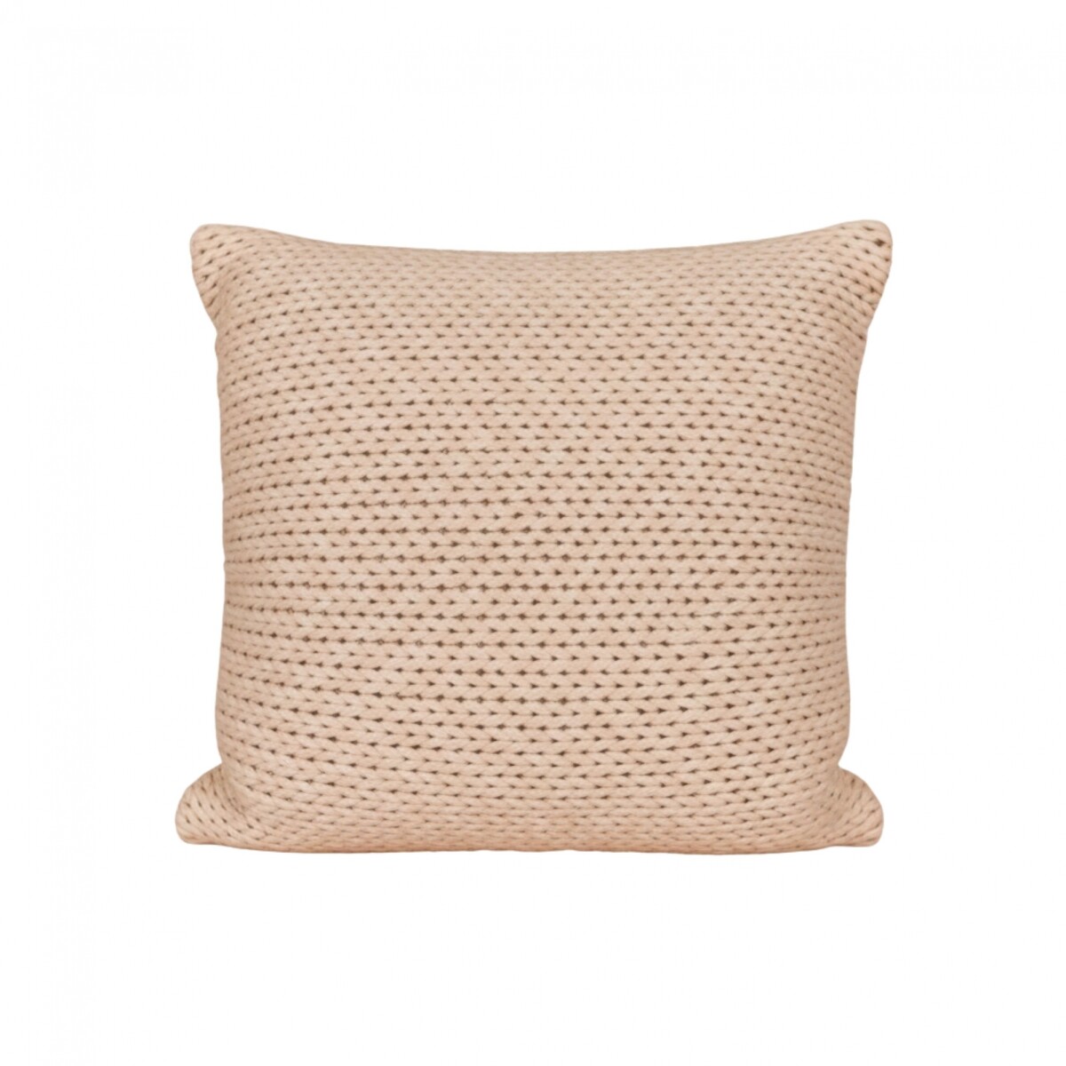 Almohadón Deco Tejido Doble Punto - Pilar - Crudo 