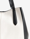Shopper Shopper Con Doble Asa Corta De Hombro - Combinacion Bicolor