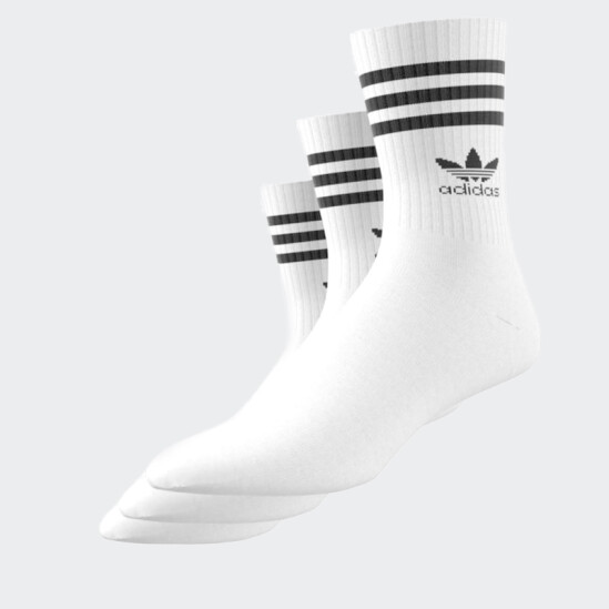 Medias Adidas Mid Cut 3 Pares Blanco