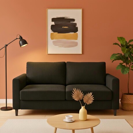 Funda cubre sofá elástica 2 cuerpos NEGRO