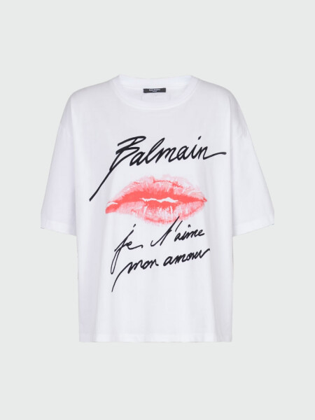 Balmain - Remera de manga corta con estampado KISS Estampado