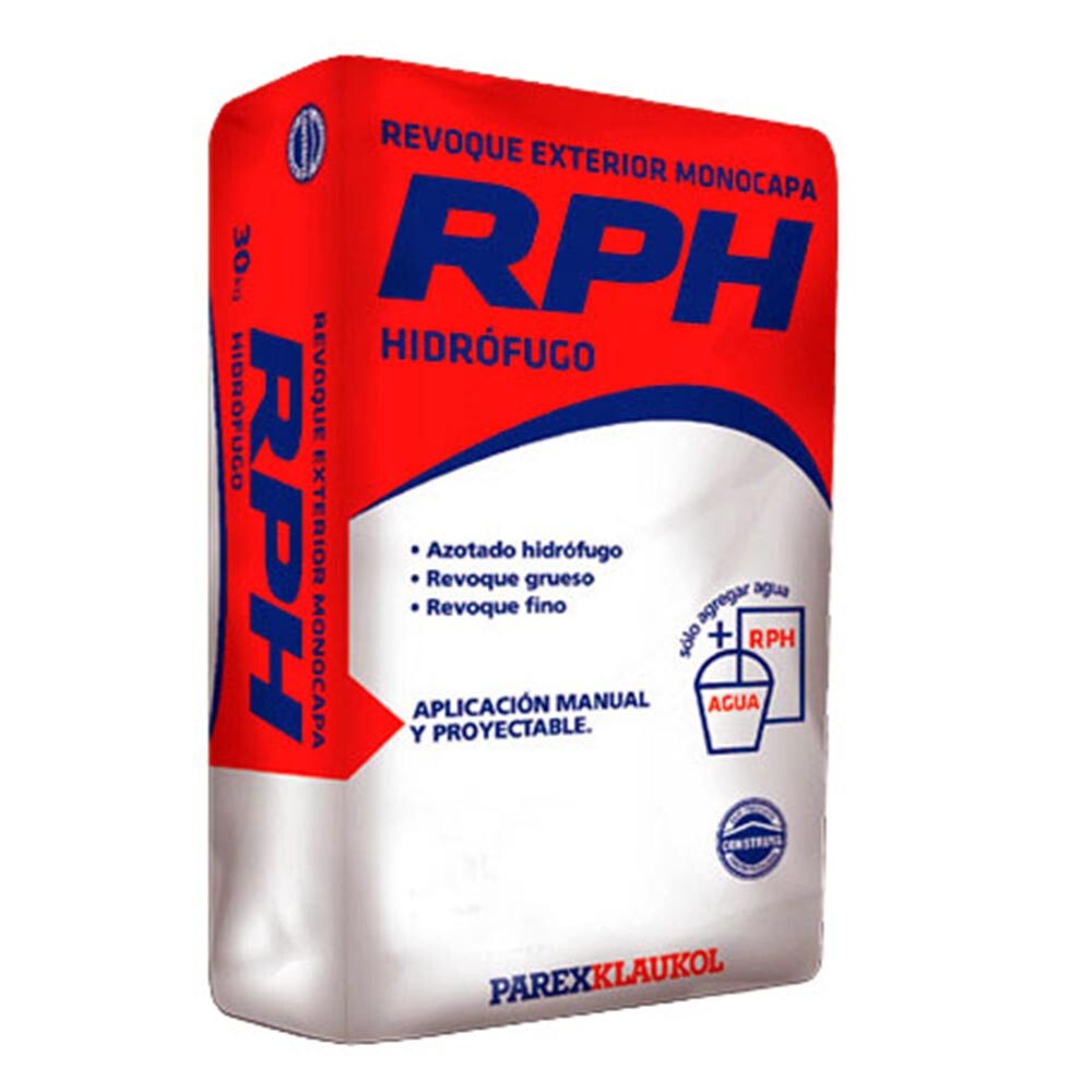 REVOQUE EXT. RPH FIBRADO 25 kg KLAUKOL Revoque Ext. Rph Fibrado 25 Kg Klaukol